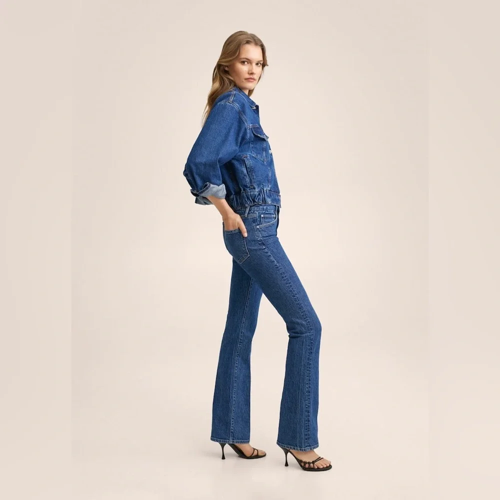 MANGO Oversize denim jacket - Picture 10 of 12